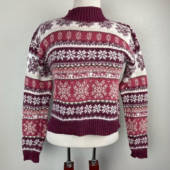 Vintage Jay Jacobs Holiday Ramie Sweater Size S EUC - Picture 1 of 6